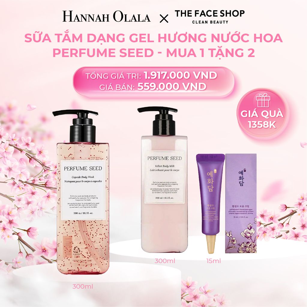 M375_DEAL 5: SỮA TẮM DẠNG GEL HƯƠNG NƯỚC HOA PERFUME SEED
MUA 1 TẶNG 2