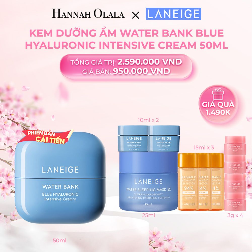 M335_DEAL 9: KEM DƯỠNG ẨM WATER BANK BLUE HYALURONIC INTENSIVE CREAM 50ML