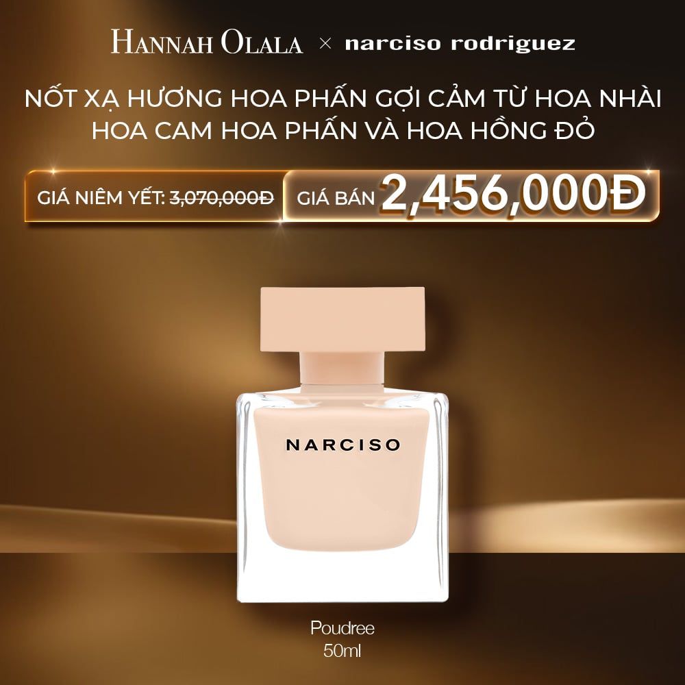 C86: DEAL 27: NƯỚC HOA NỮ NARCISO RODRIGUEZ NARCISO EAU DE PARFUM POUDREE 50ML