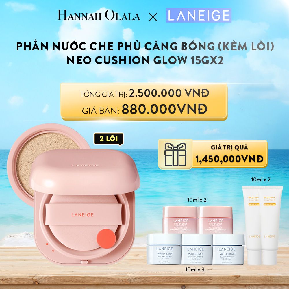 A653_DEAL 9B: PHẤN NƯỚC CHO LỚP NỀN CĂNG BÓNG NEO CUSHION GLOW (KÈM LÕI) CHỌN MÀU