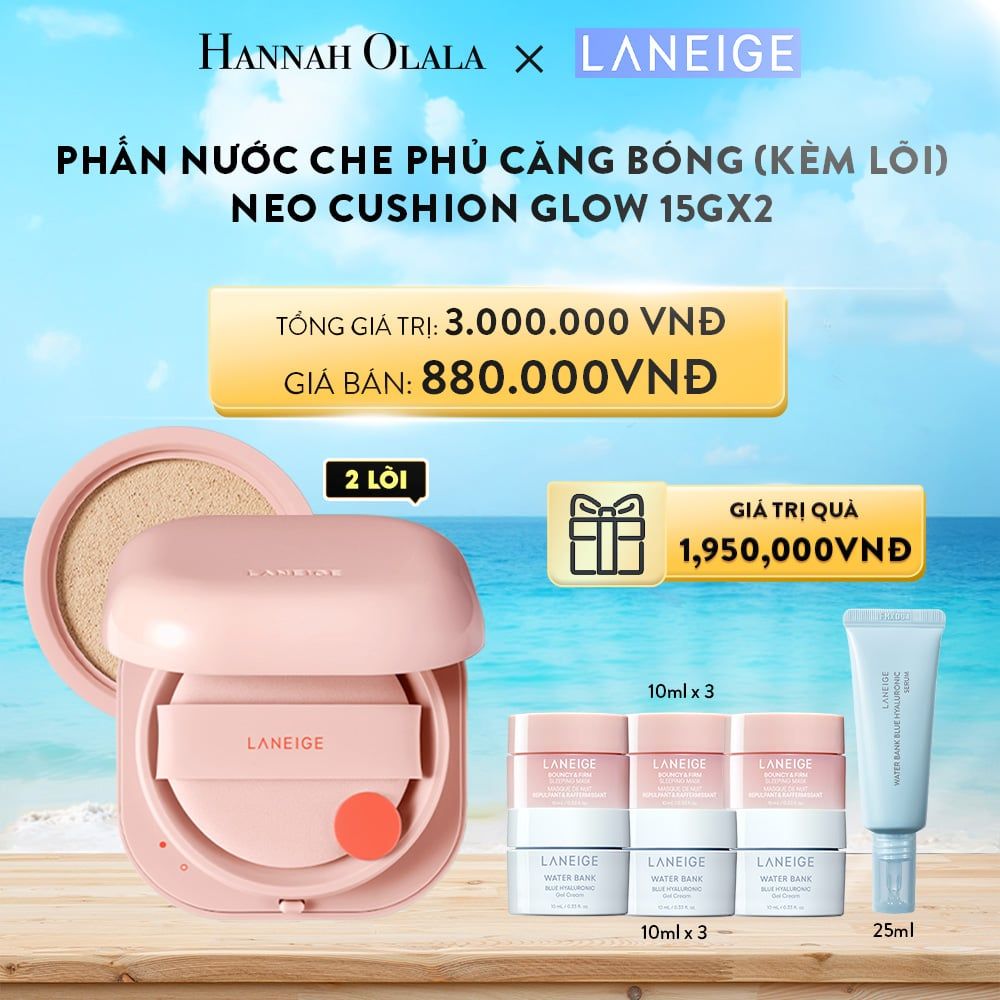 A653_DEAL 9B: PHẤN NƯỚC CHO LỚP NỀN CĂNG BÓNG NEO CUSHION GLOW (KÈM LÕI) CHỌN MÀU