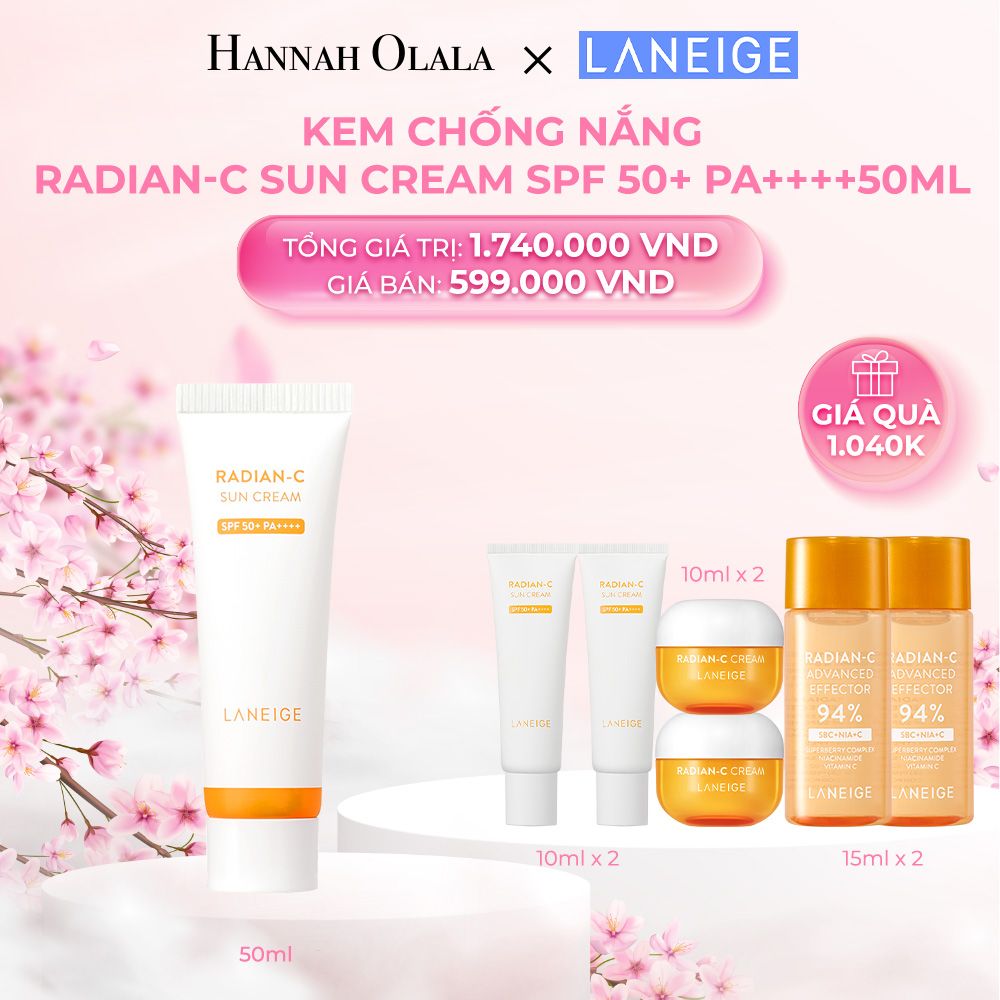 M593_DEAL 11: KEM CHỐNG NẮNG LANEIGE RADIAN-C SUN CREAM SPF 50+ PA++++