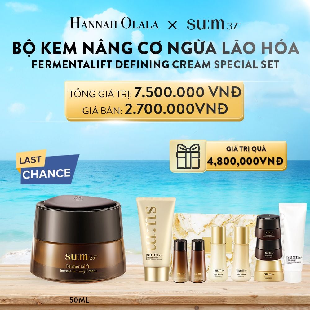 A45_DEAL 36: BỘ KEM NÂNG CƠ NGỪA LÃO HÓA SU:M37 FERMENTALIFT DEFINING CREAM SPECIAL SET