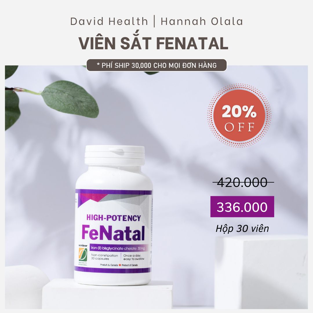  DEAL 7: VIÊN SẮT HIGH POTENCY FENATAL (30 VIÊN) 