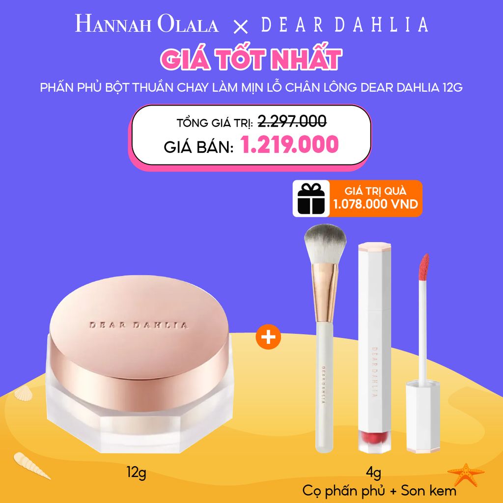 C45_DEAL 1: PHẤN PHỦ BỘT KIỀM DẦU DEAR DAHLIA MUA 1 TẶNG 2