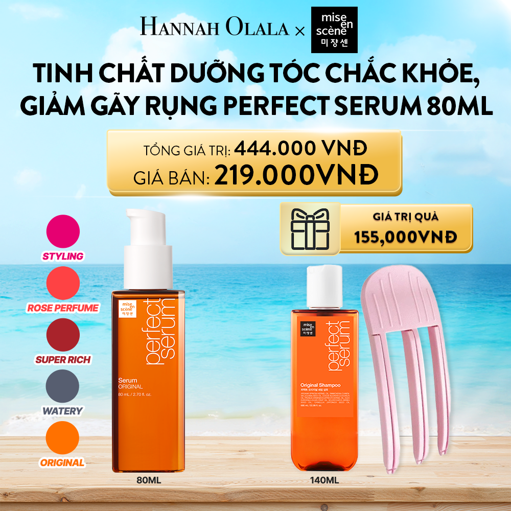 DEAL 1: TINH CHẤT DƯỠNG TÓC CHẮC KHỎE, GIẢM GÃY RỤNG MISE EN SCENE PERFECT SERUM 80ML
