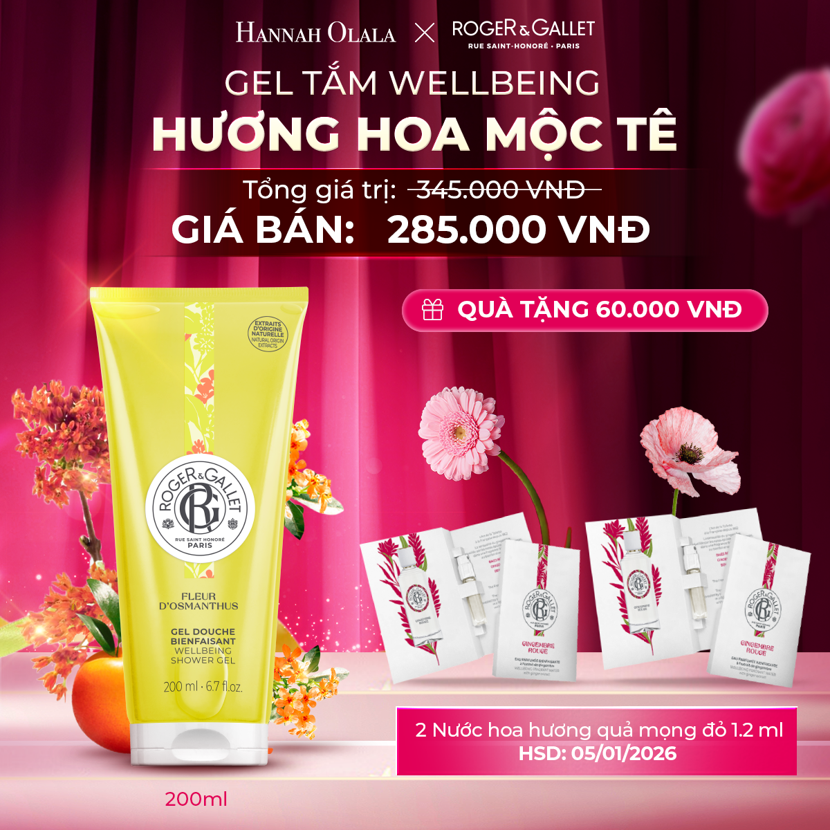 K40_DEAL 11: GEL TẮM WELLBEING 200ML