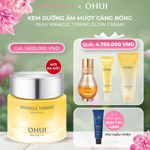  DEAL 28: BỘ KEM DƯỠNG SÁNG CĂNG BÓNG OHUI MIRACLE TONING GLOW CREAM SPECIAL SET 