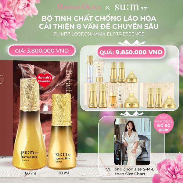  DEAL 29: BỘ TINH CHẤT CHỐNG LÃO HÓA CẢI THIỆN 8 VẤN ĐỀ CHUYÊN SÂU SU:M37 LOSECSUMMA ELIXIR ESSENCE SPECIAL SET 