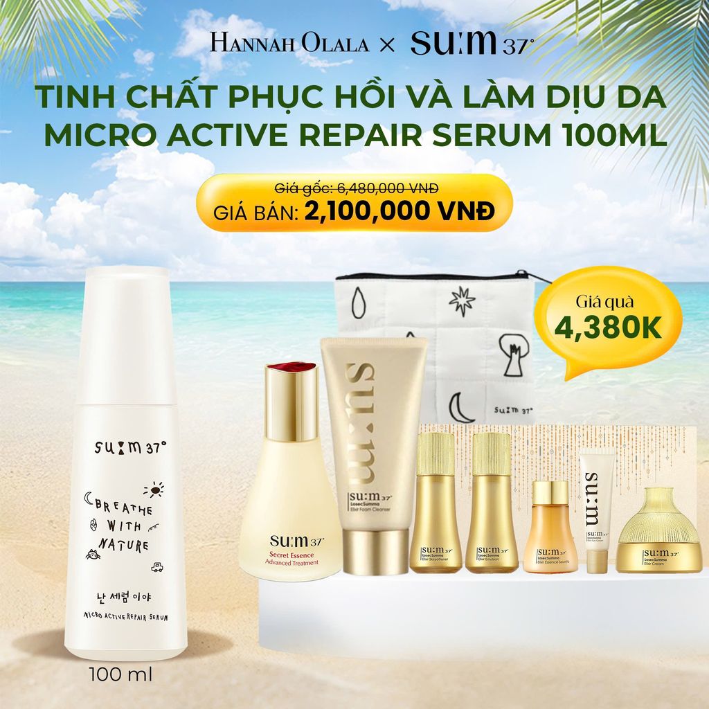 E675_DEAL 30: TINH CHẤT PHỤC HỒI VÀ LÀM DỊU DA SU: M37 MICRO ACTIVE REPAIR SERUM 100ML