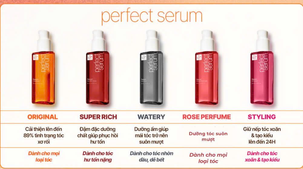 D47_DEAL 1: TINH CHẤT DƯỠNG TÓC CHẮC KHỎE, GIẢM GÃY RỤNG MISE EN SCENE PERFECT SERUM 80ML