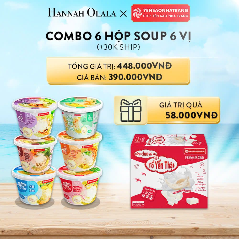 A228_DEAL 11: COMBO 6 HỘP SOUP 6 VỊ (30K SHIP)
