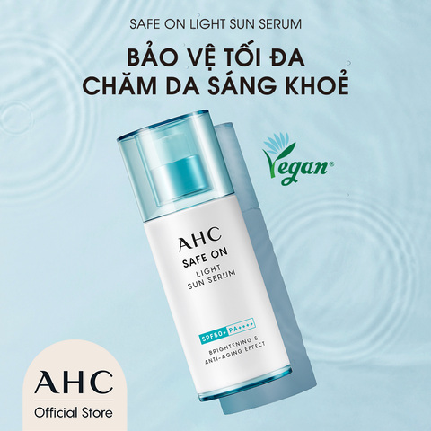 Tinh Chất Chống Nắng Hỗ Trợ Dưỡng Sáng AHC Safe On Light Sun Serum 40 ml