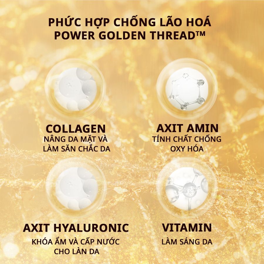 AHC AGE DEFENSE REAL EYE CREAM FOR FACE <br> Kem Dưỡng Vàng Chống Lão Hoá Cho Mắt Và Mặt