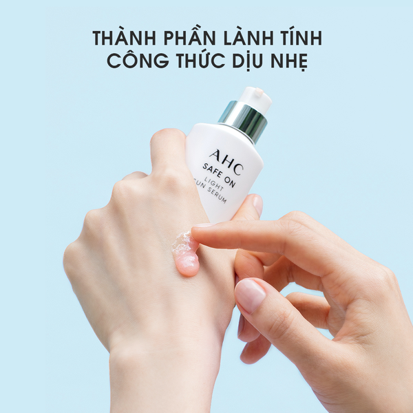 Tinh Chất Chống Nắng Hỗ Trợ Dưỡng Sáng AHC Safe On Light Sun Serum 40 ml