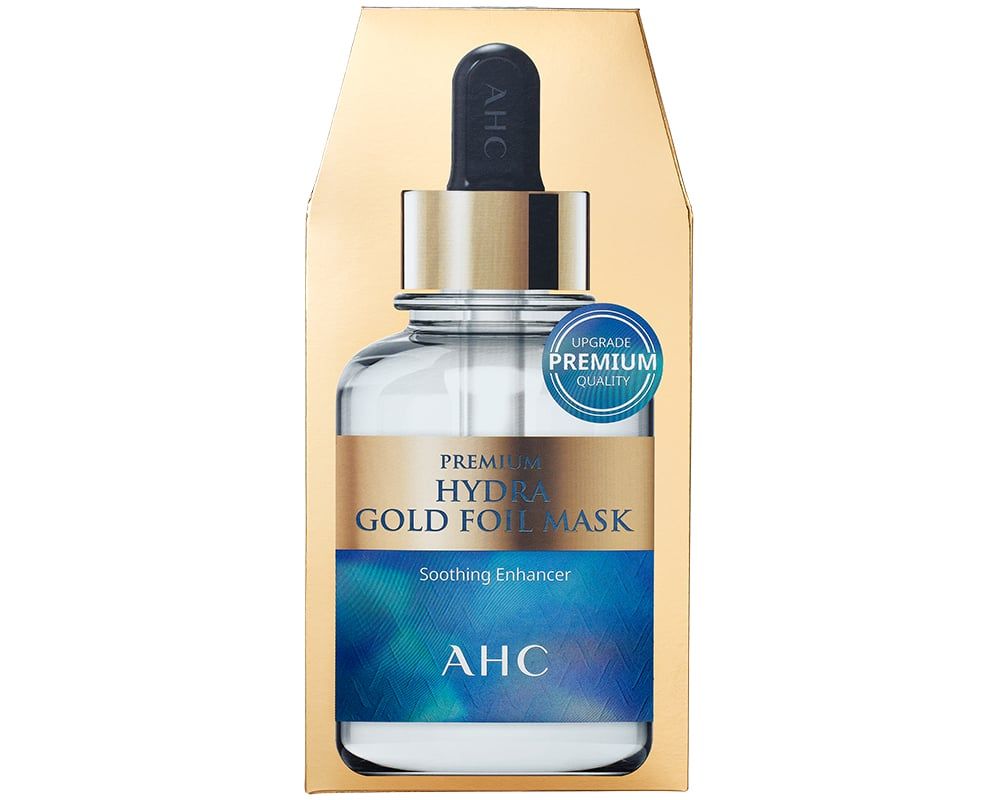 MẶT NẠ VÀNG CHỐNG LÃO HÓA - AHC PREMIUM HYDRA GOLD FOIL MASK (25g x 5 miếng/ hộp)