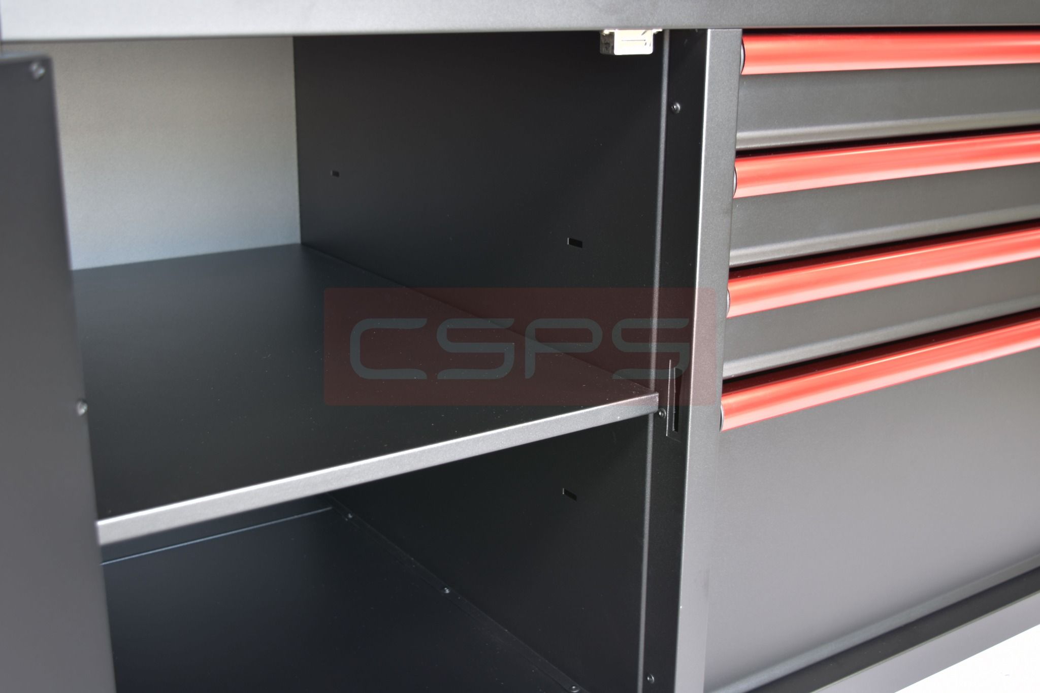 Tủ dụng cụ CSPS 132cm - 05 hộc kéo màu đen/trắng