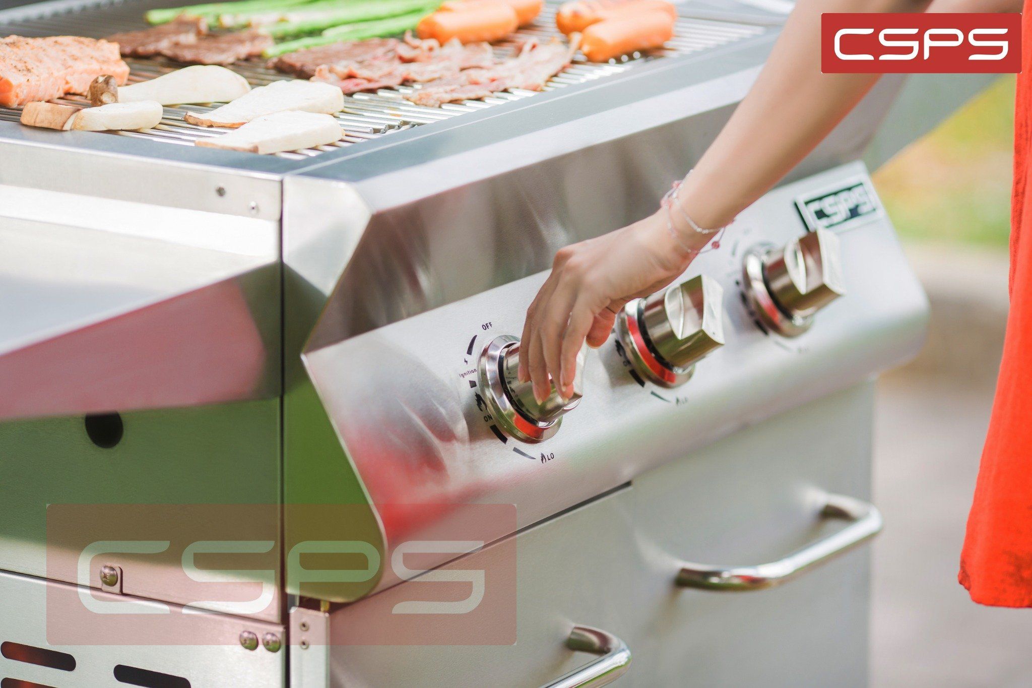 Lò nướng BBQ CSPS 147cm – 03 đầu đốt