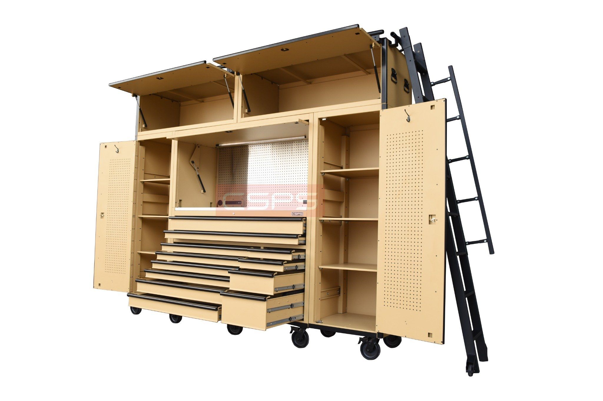 Bộ tủ dụng cụ CSPS 280cm màu nâu