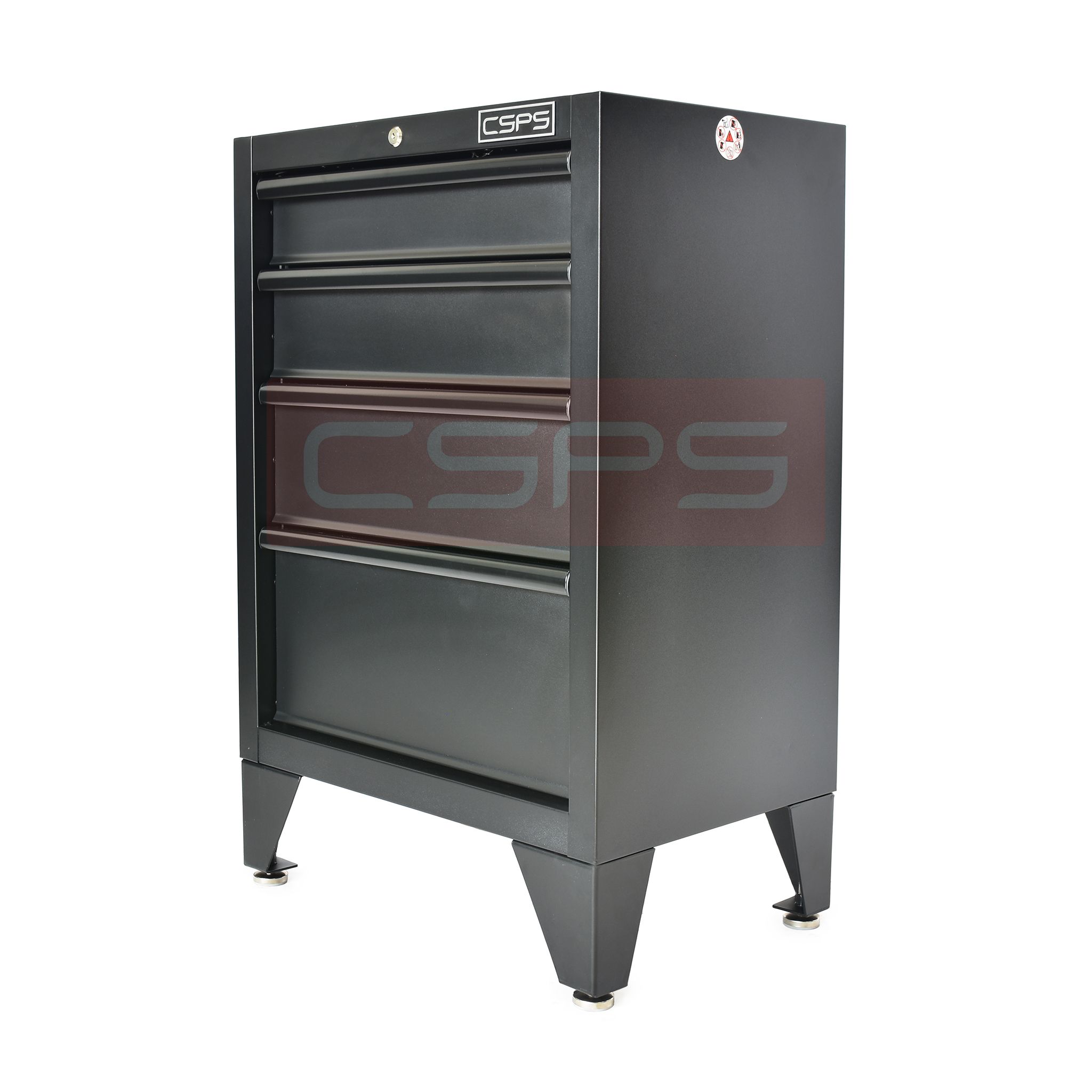 Tủ dụng cụ CSPS 61cm - 04 hộc kéo màu đen/đỏ