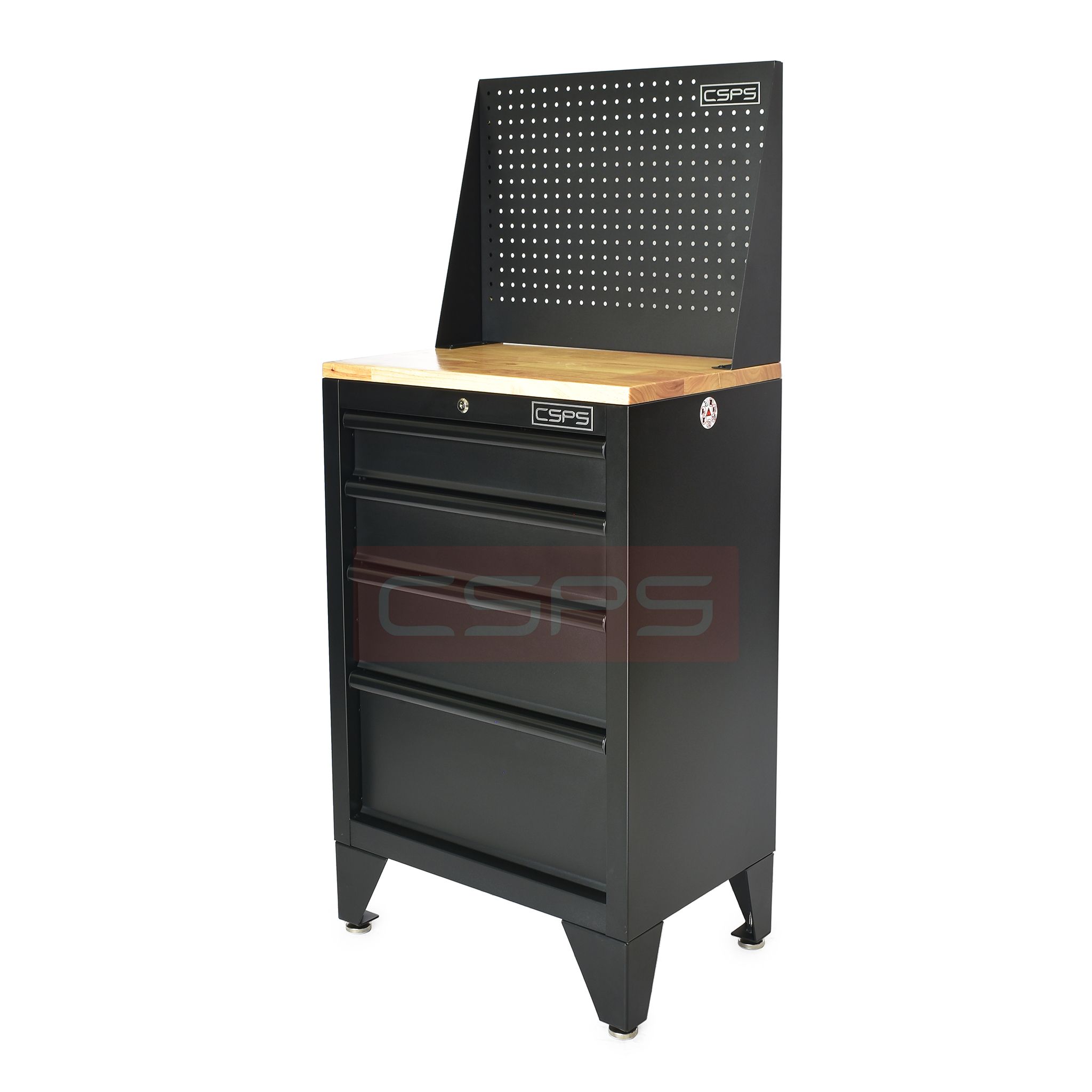 Tủ dụng cụ CSPS 61cm - 04 hộc kéo màu đen/đỏ