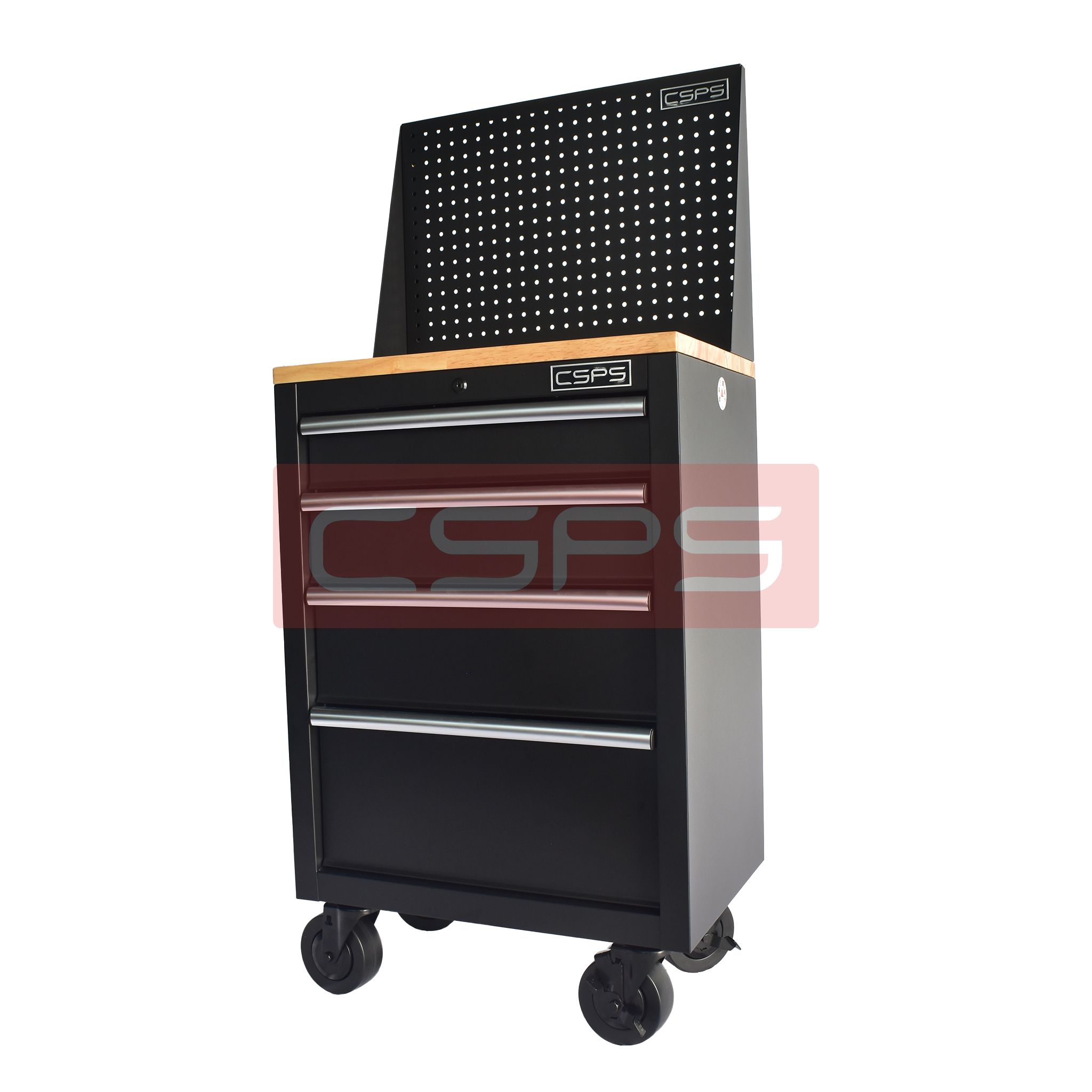 Tủ dụng cụ CSPS 61cm - 04 hộc kéo màu đen/đỏ