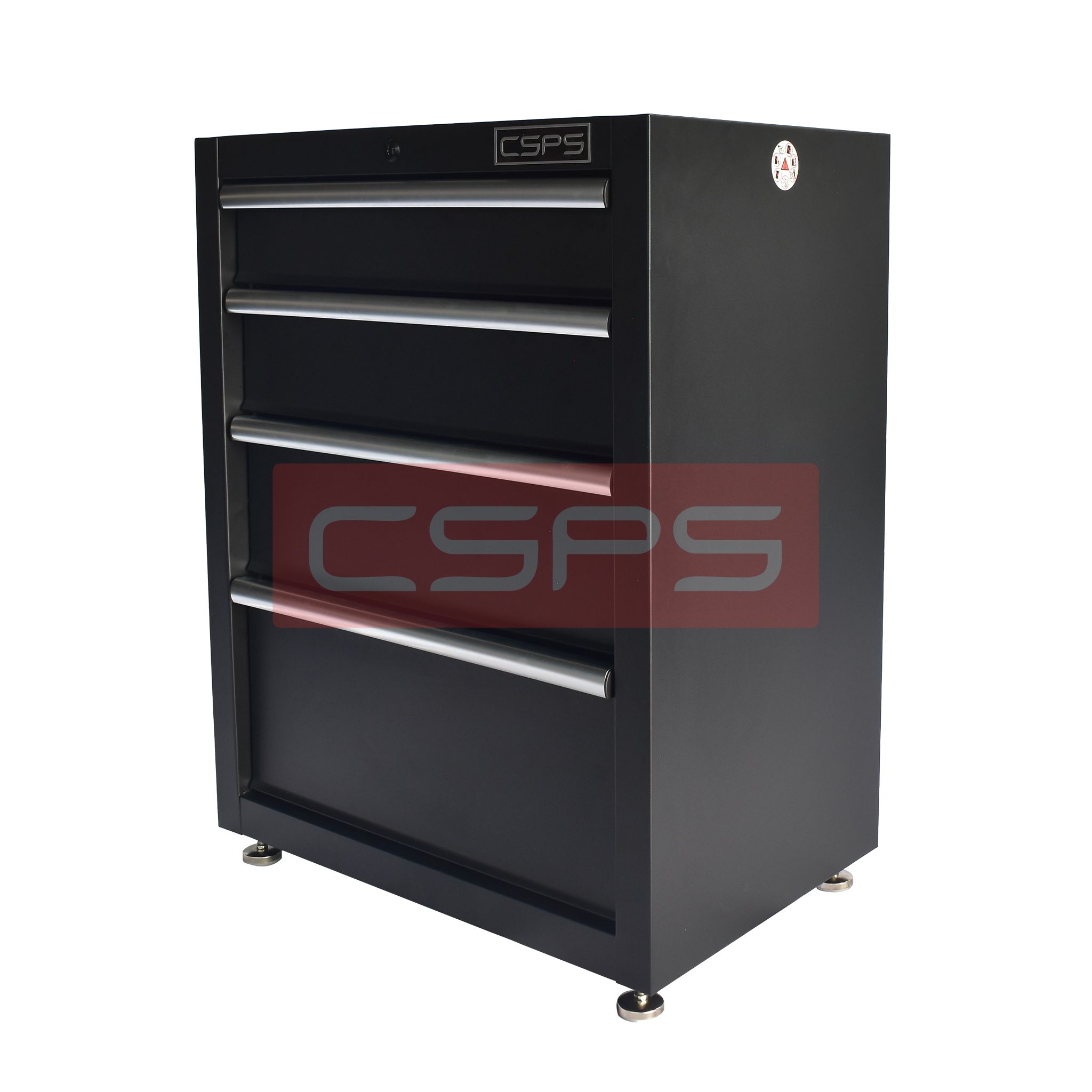 Tủ dụng cụ CSPS 61cm - 04 hộc kéo màu đen/đỏ