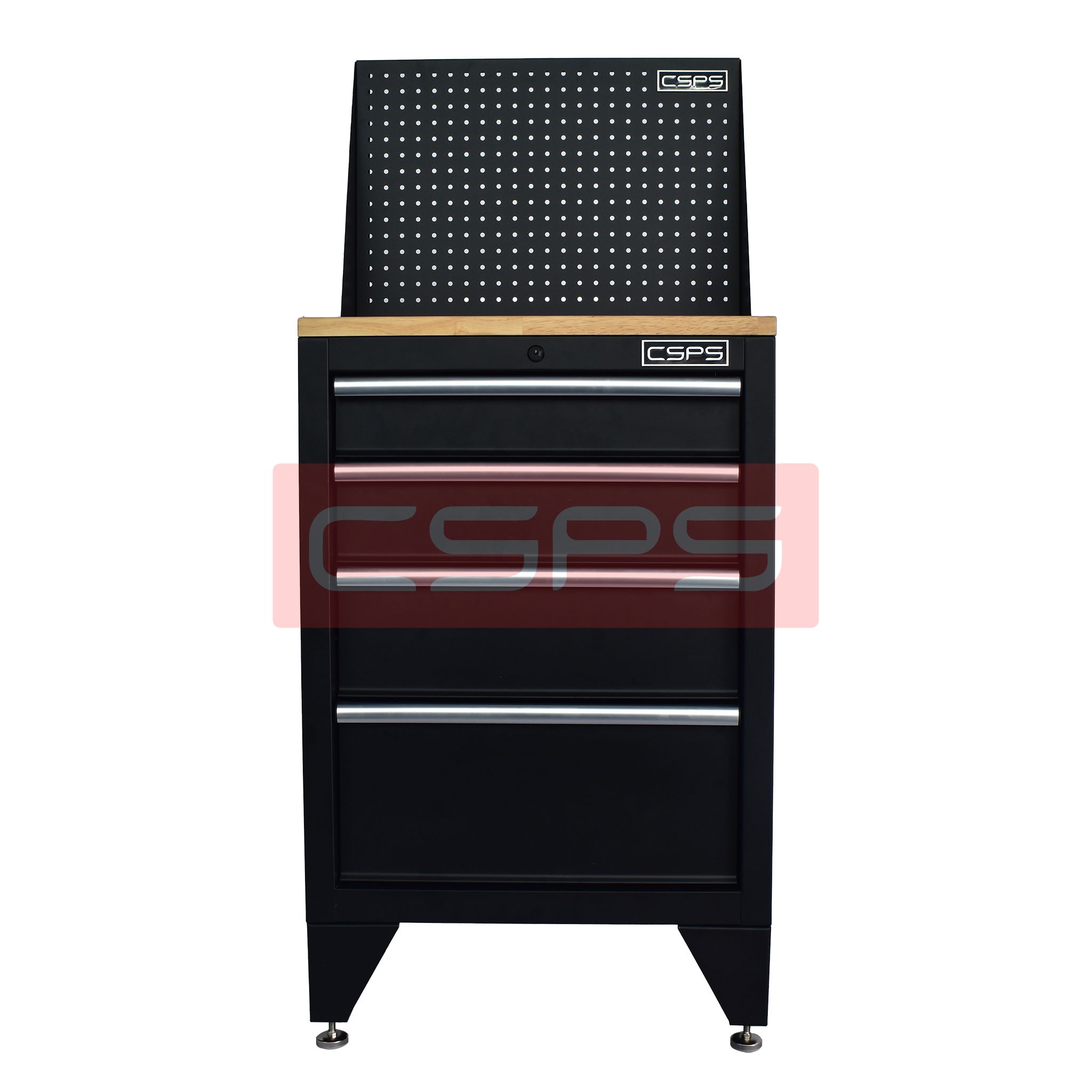 Tủ dụng cụ CSPS 61cm - 04 hộc kéo màu đen/đỏ
