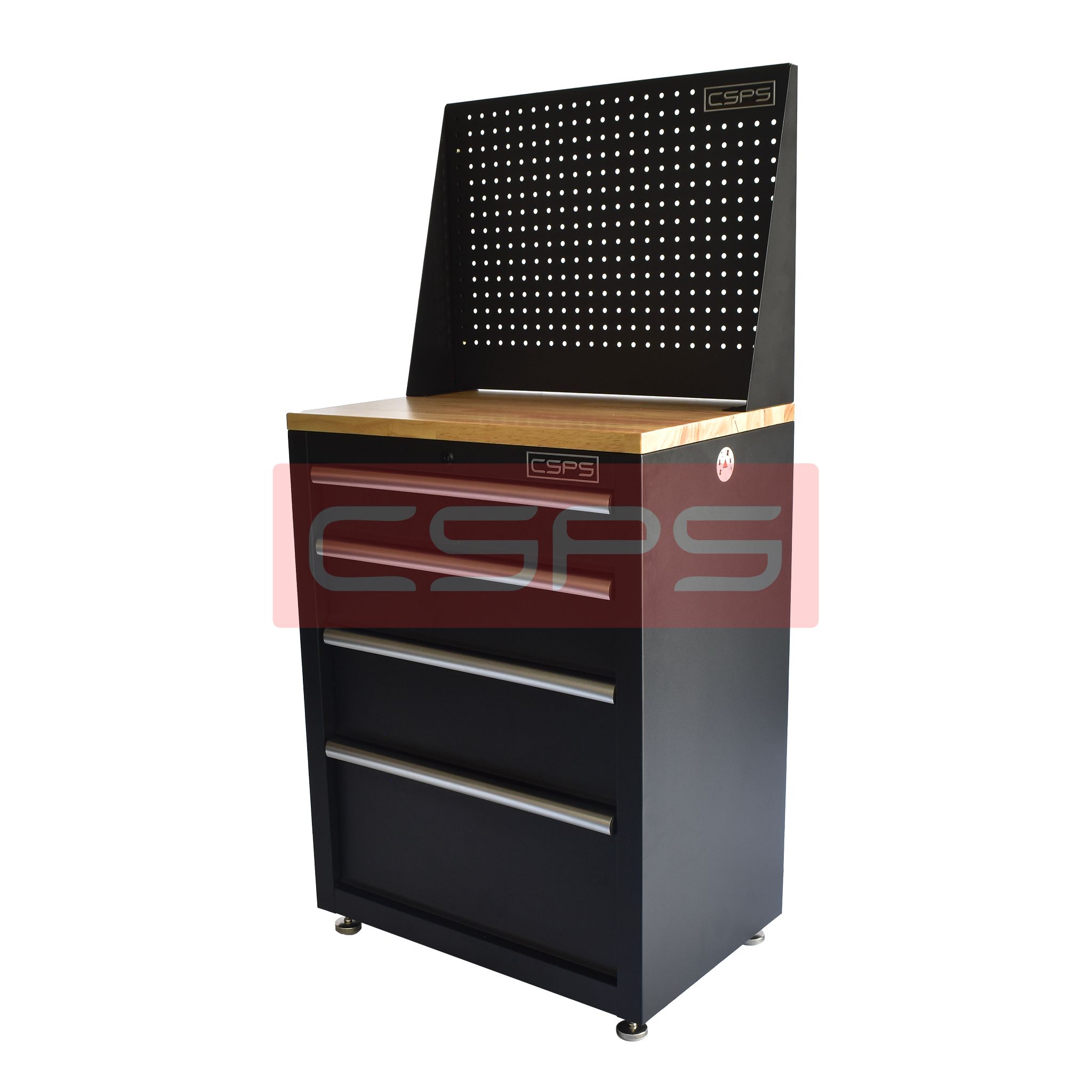 Tủ dụng cụ CSPS 61cm - 04 hộc kéo màu đen/đỏ