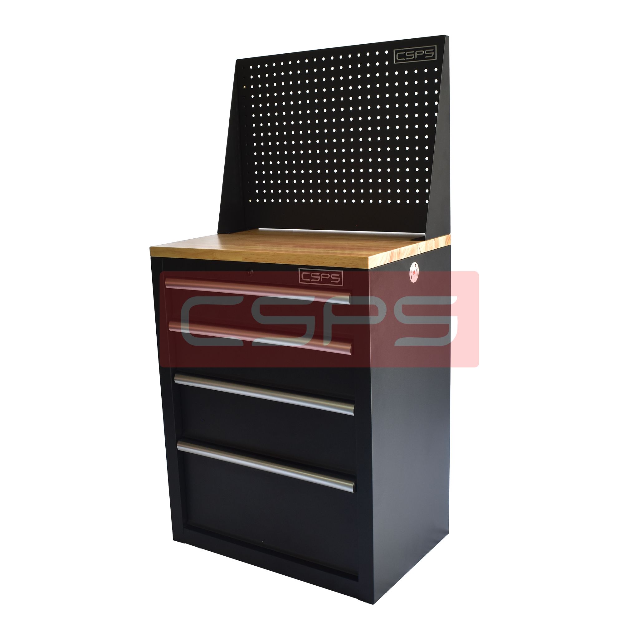 Tủ dụng cụ CSPS 61cm - 04 hộc kéo màu đen/đỏ