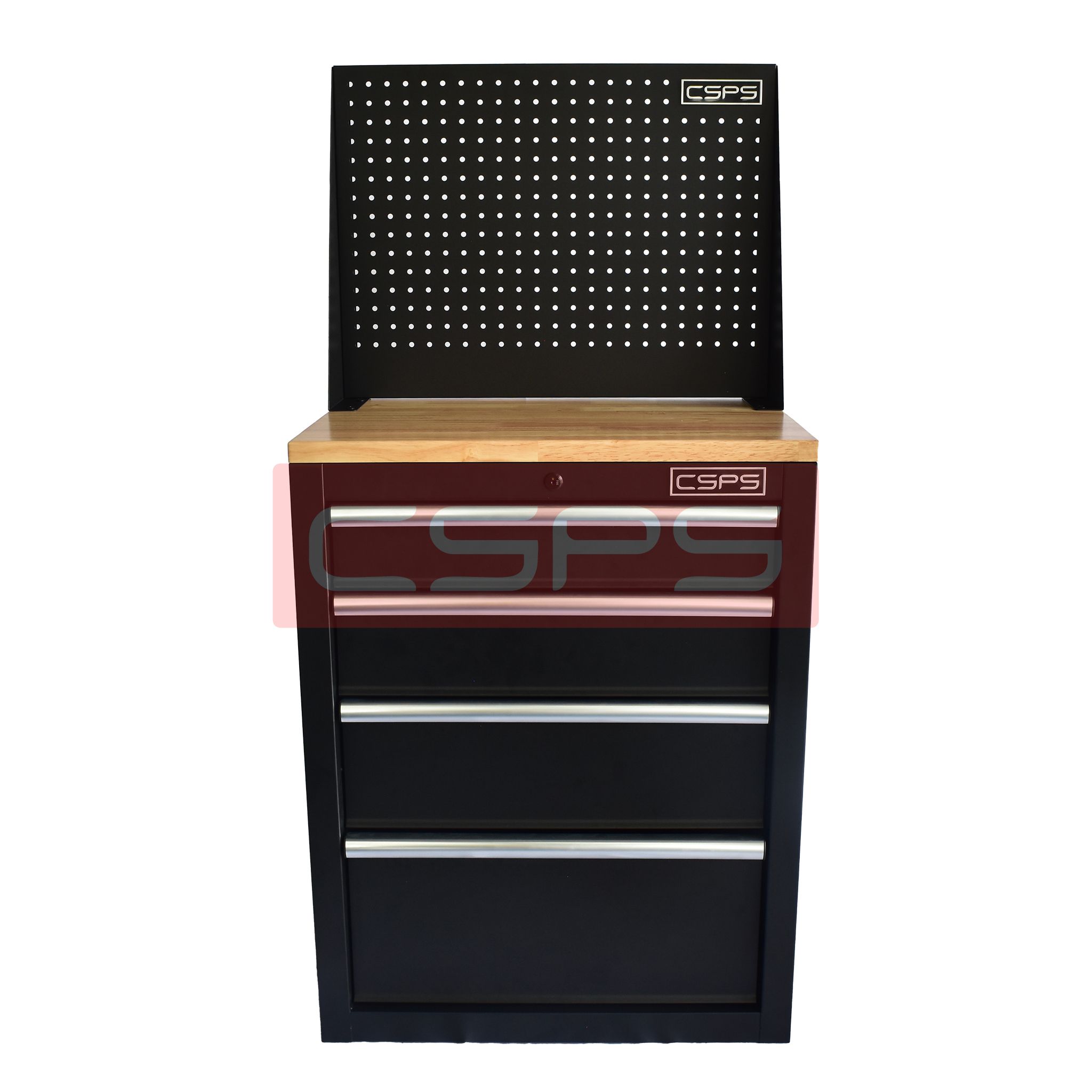 Tủ dụng cụ CSPS 61cm - 04 hộc kéo màu đen/đỏ