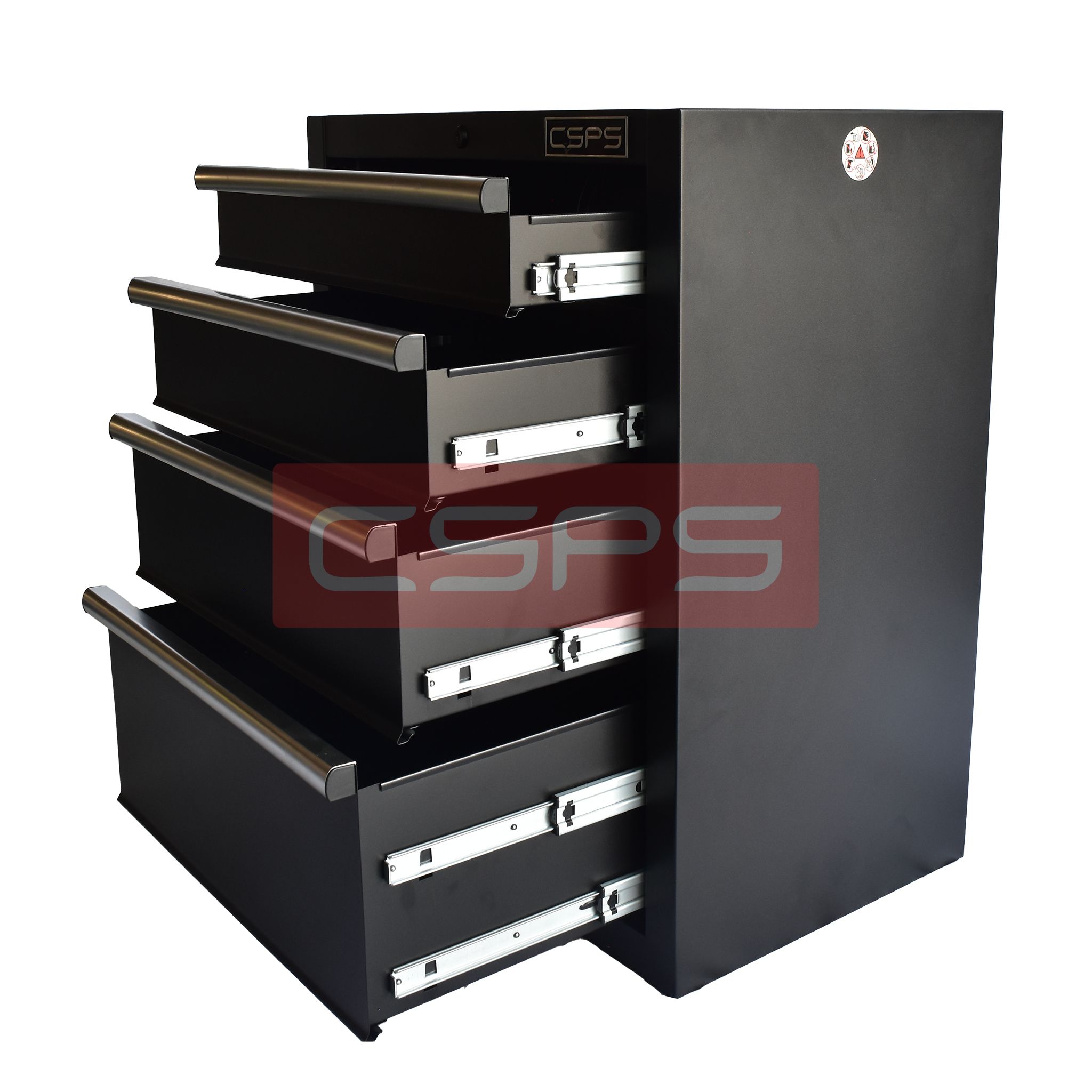Tủ dụng cụ CSPS 61cm - 04 hộc kéo màu đen/đỏ