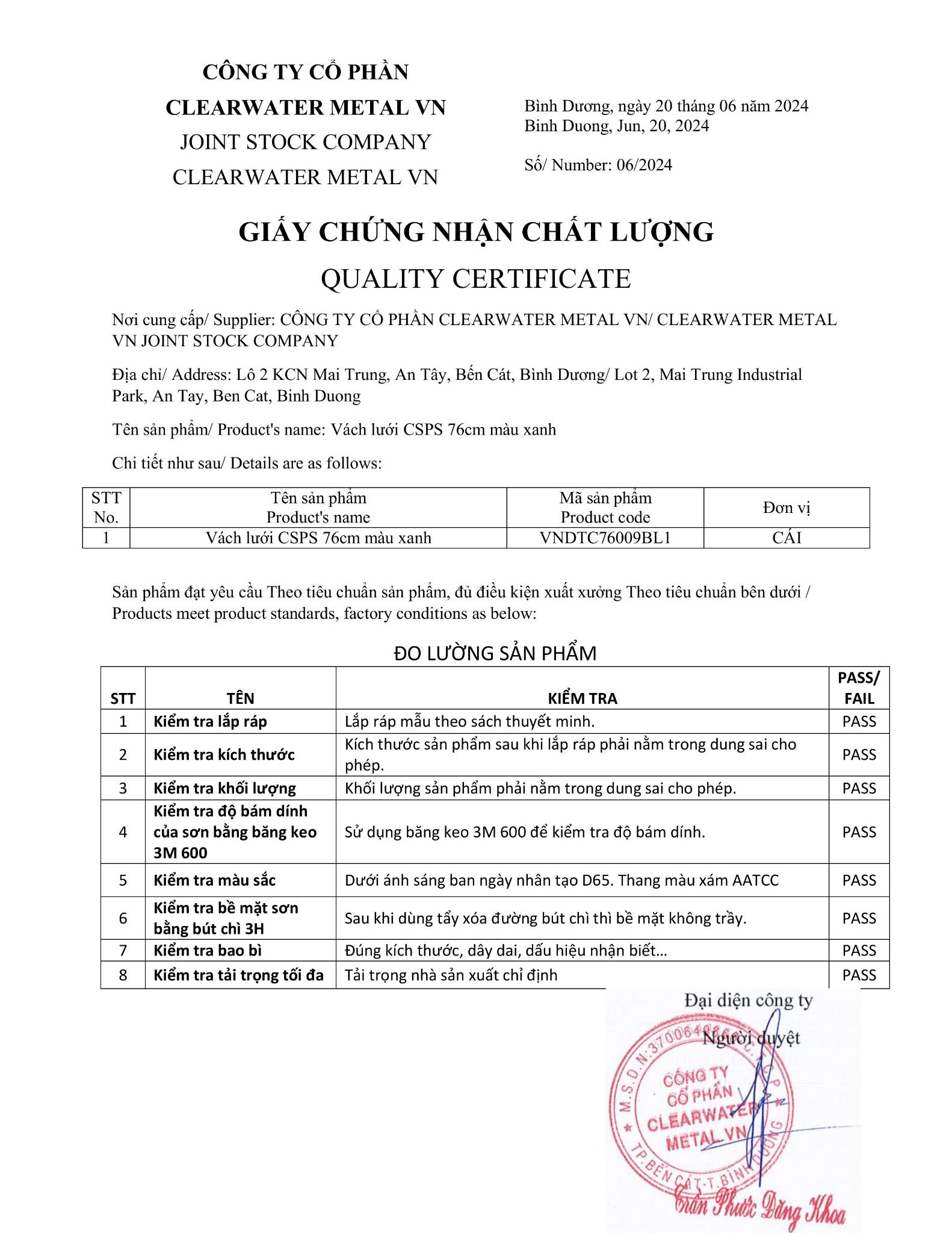 Vách lưới CSPS 76cm màu đen/xanh