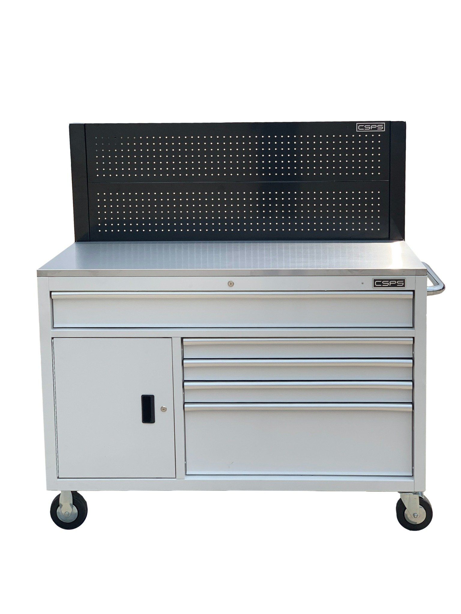 Tủ dụng cụ CSPS 132cm - 05 hộc kéo màu đen/trắng