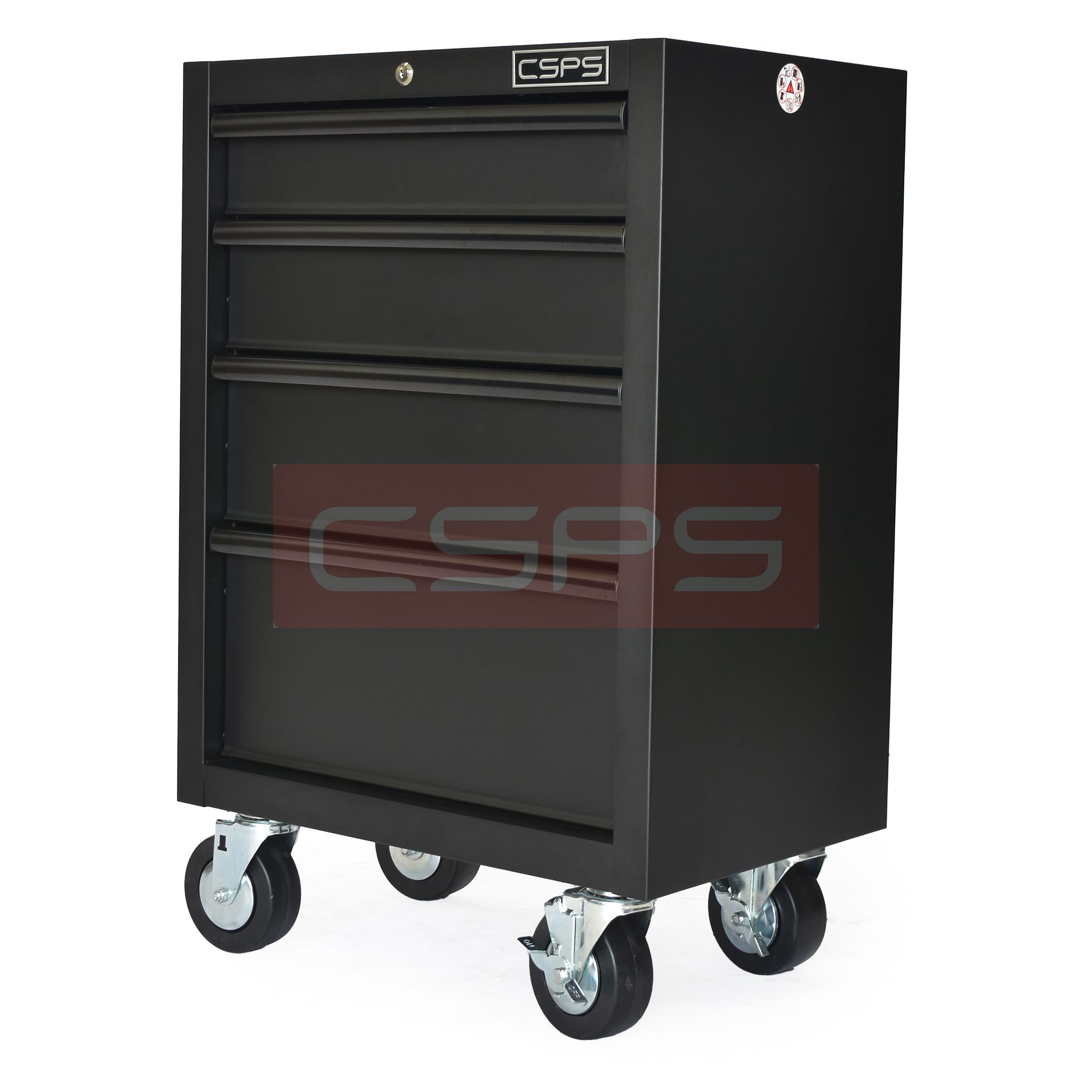 Tủ dụng cụ CSPS 61cm - 04 hộc kéo màu đen/đỏ