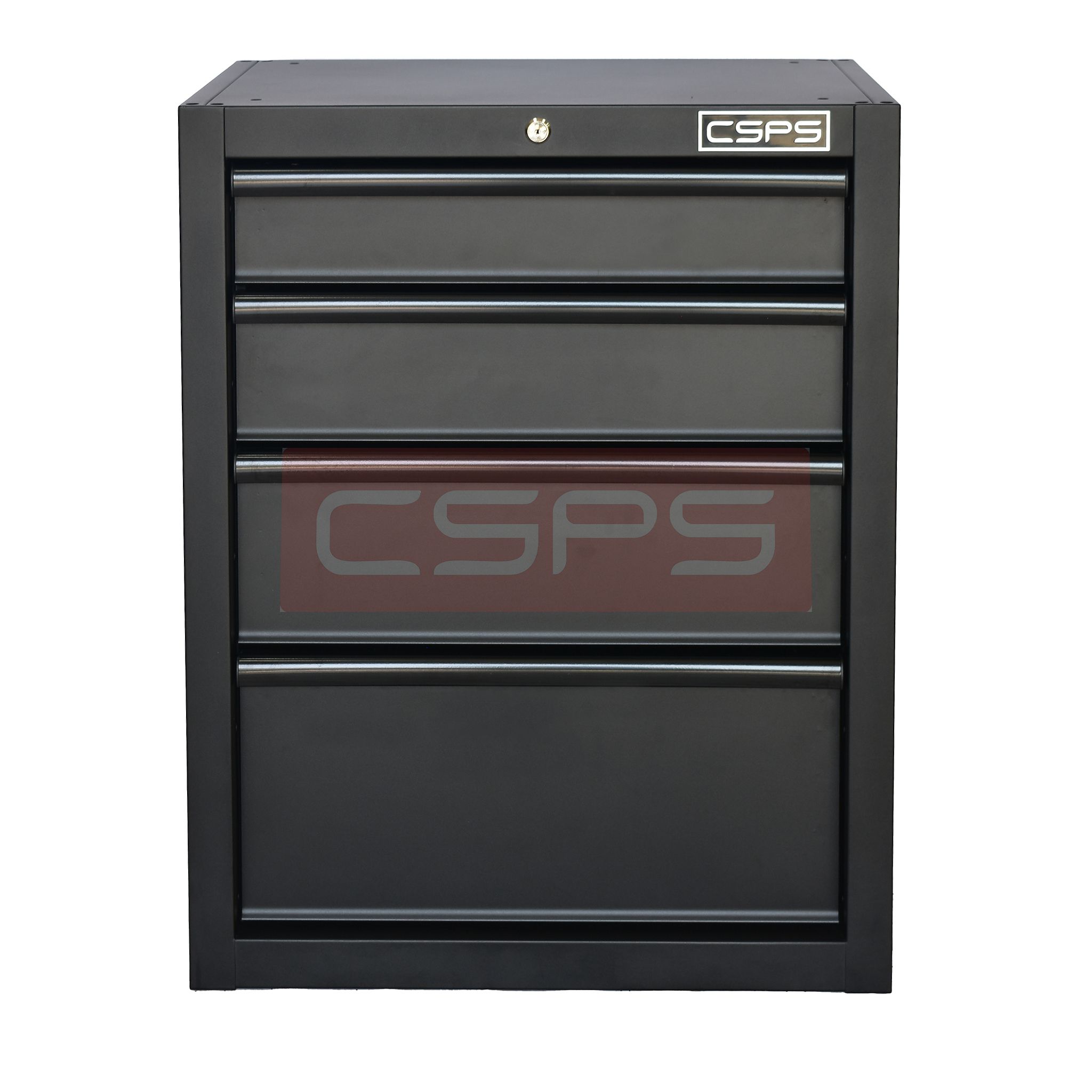  Tủ dụng cụ CSPS 61cm - 04 hộc kéo màu đen/đỏ 