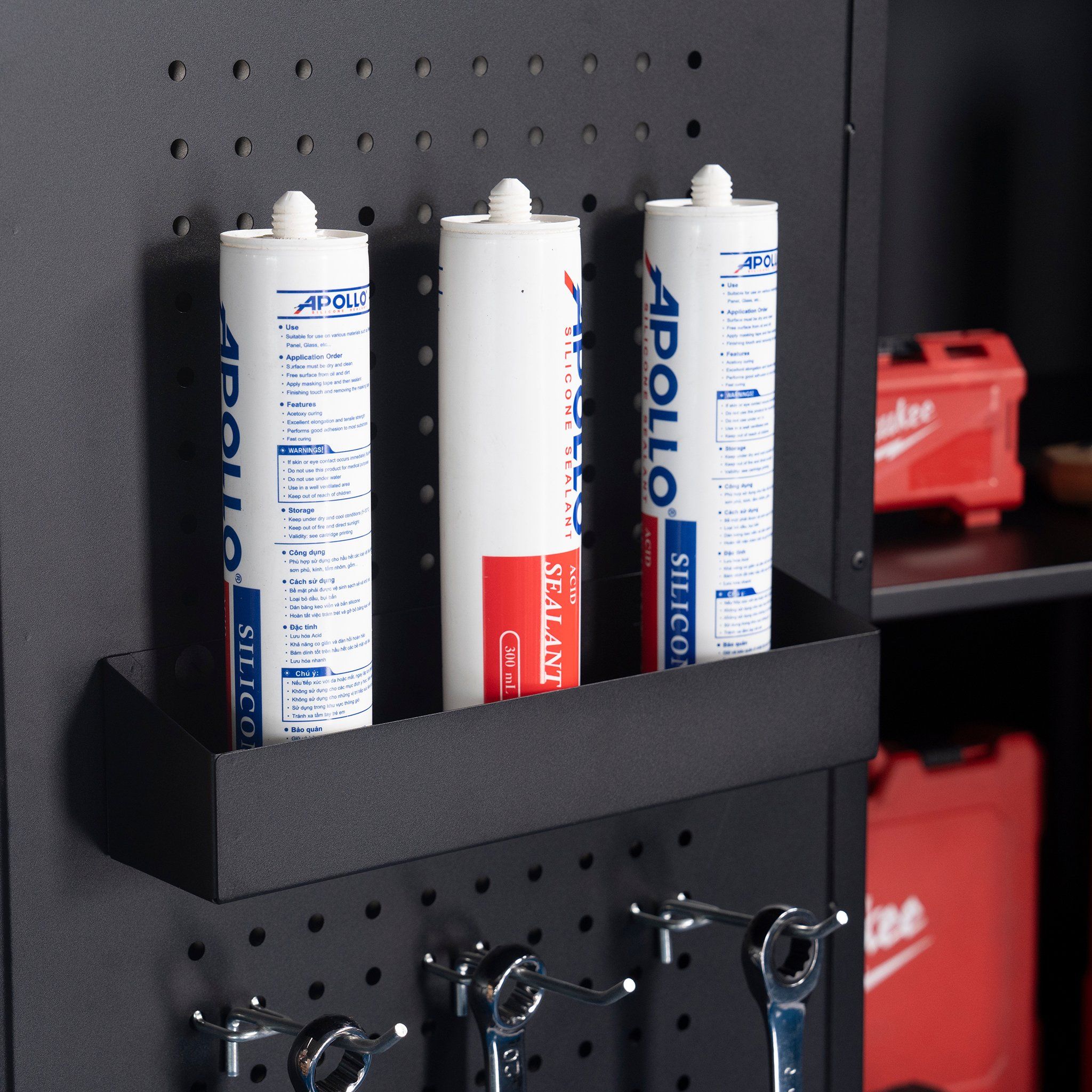 Tủ dụng cụ CSPS 91cm đen/đỏ - 02 ngăn