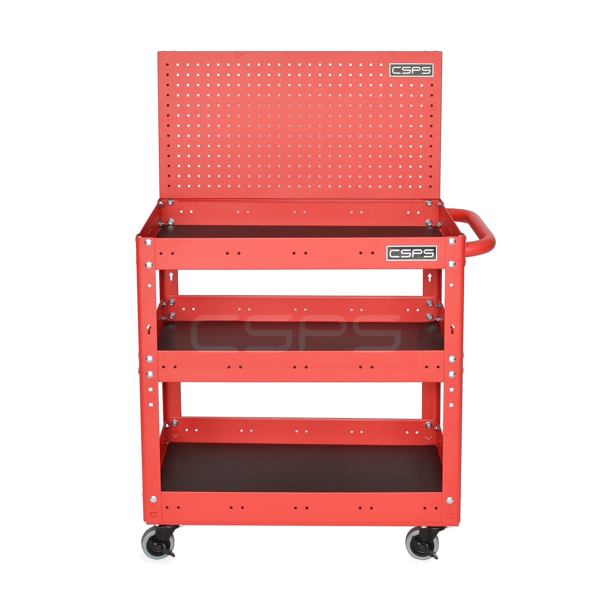 Vách lưới xe đẩy CSPS 03 ngăn - 71cm màu đen/ đỏ