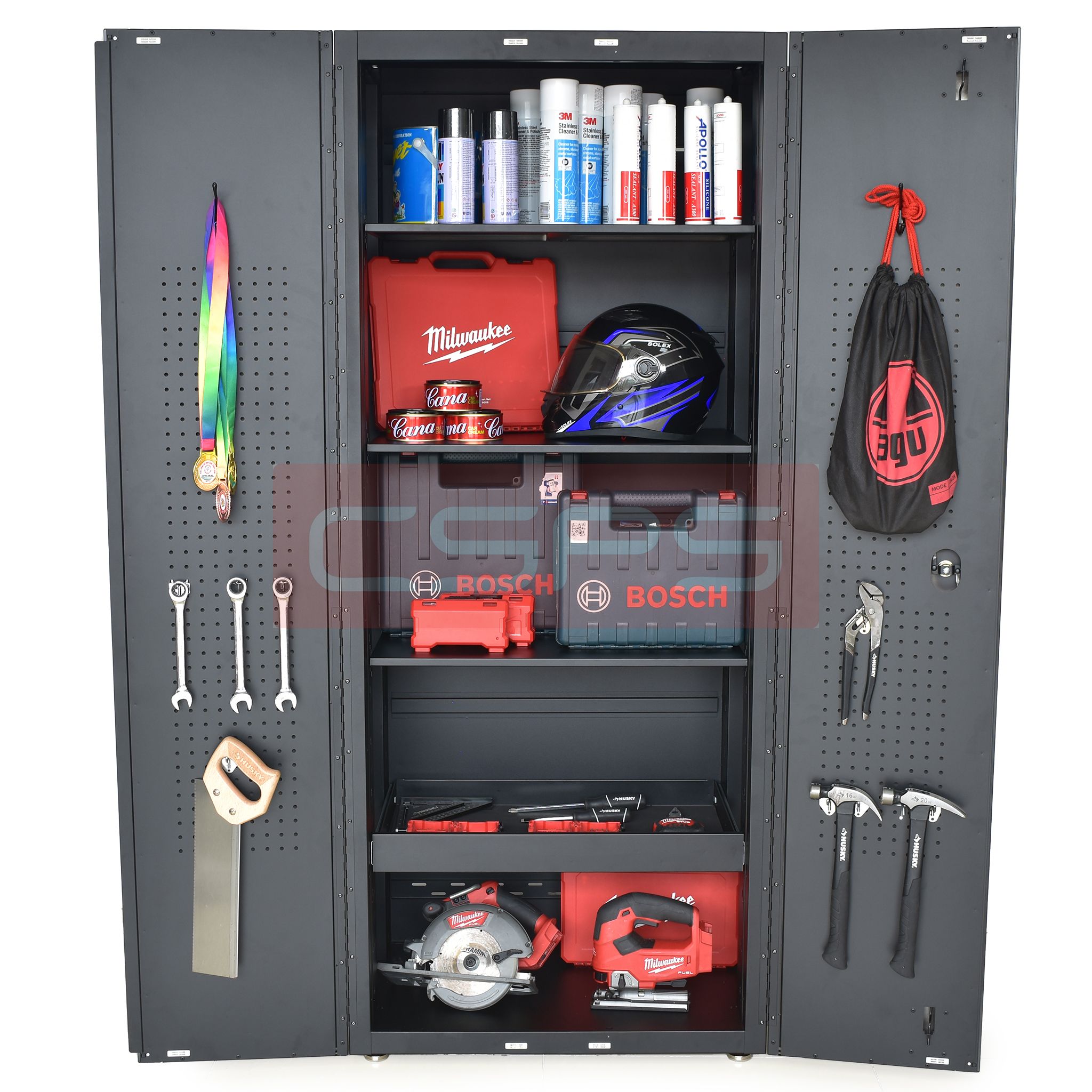 Vách ngăn tủ dụng cụ CSPS 76cm màu đen/đỏ