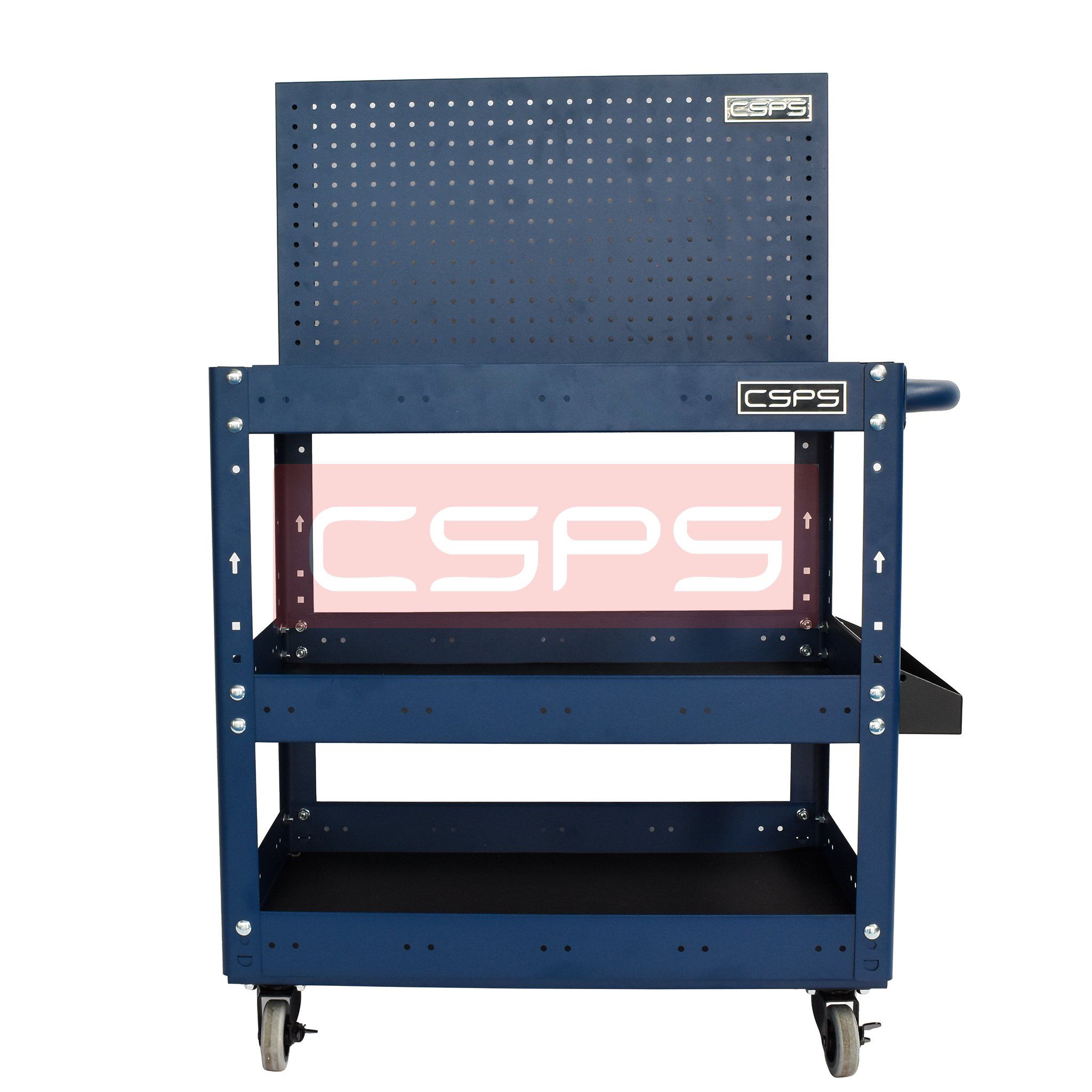 Vách lưới xe đẩy CSPS 03 ngăn - 71cm màu đen/ đỏ