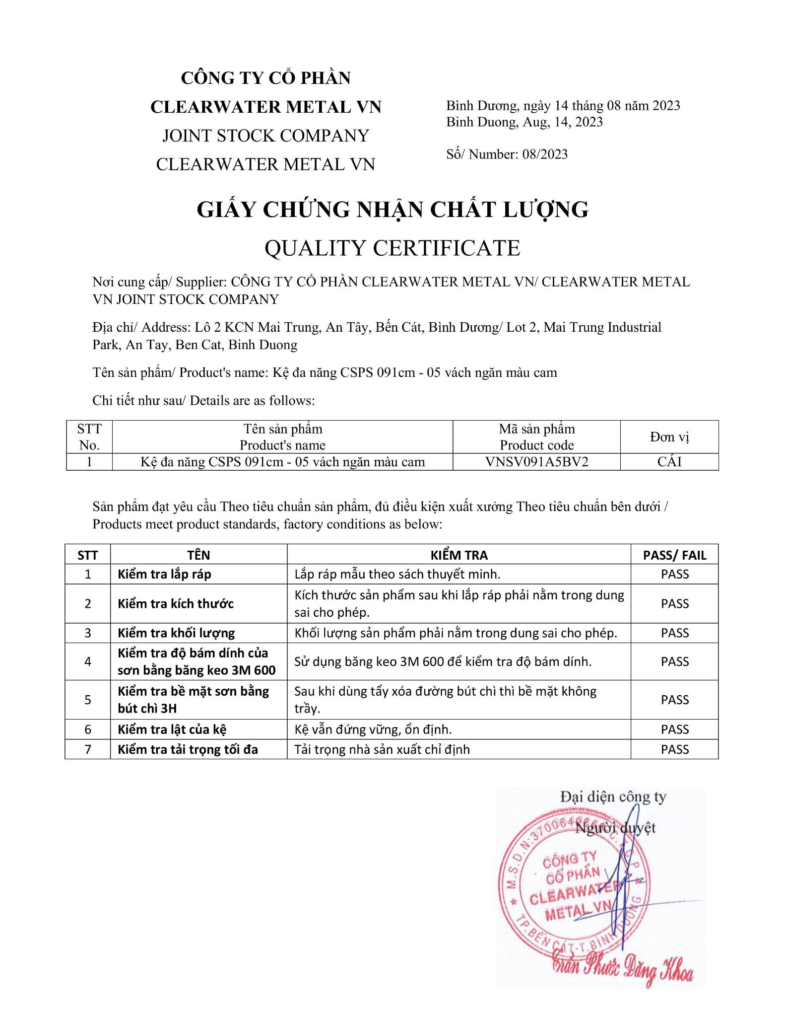 Kệ thép 5 tầng CSPS ngăn thép 61cm - 76cm - 91cm - 107cm - 122cm - 152cm