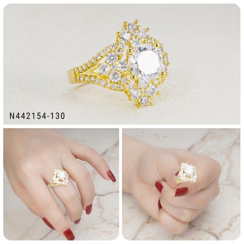 Nhẫn nữ UHA mạ vàng 18K N442154-130