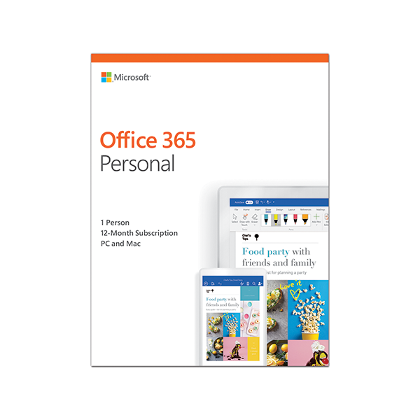 Phần mềm Microsoft Office 365 Personal English APAC EM Subscr 1YR Medialess P4 (QQ2-00807)
