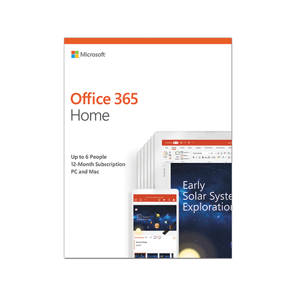 Phần mềm Microsoft Office 365 Home English APAC EM Subscr 1YR Medialess P4 (6GQ-00968)