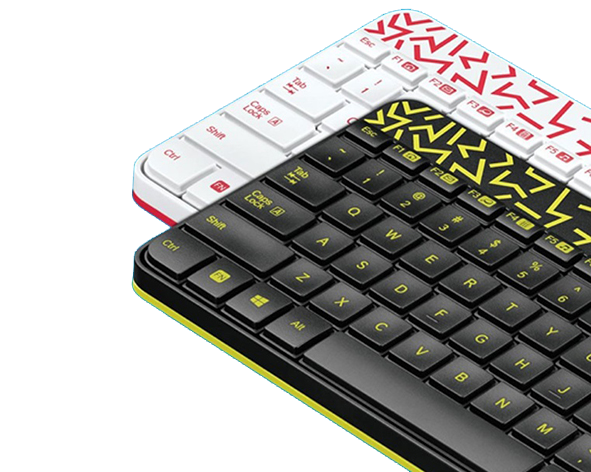Bàn phím+Chuột máy tính Logitech MK240 (Trắng-Đỏ)