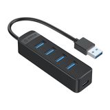 Bộ chia USB HUB 4 cổng USB 3.0 Orico TWU3-4A-BK