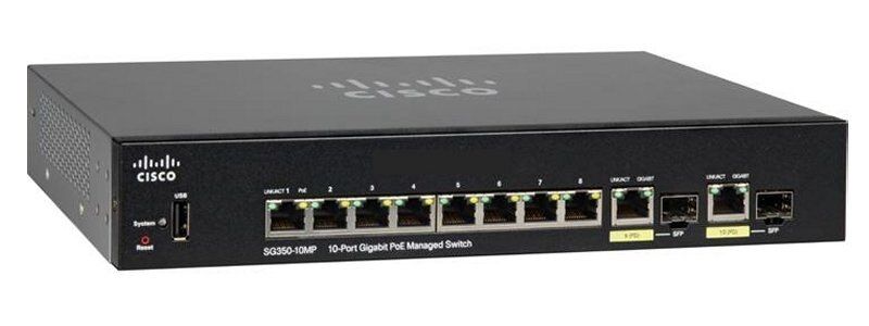 Switch Cisco SG350-10MP 10-Port Gigabit PoE (SG350-10MP-K9)