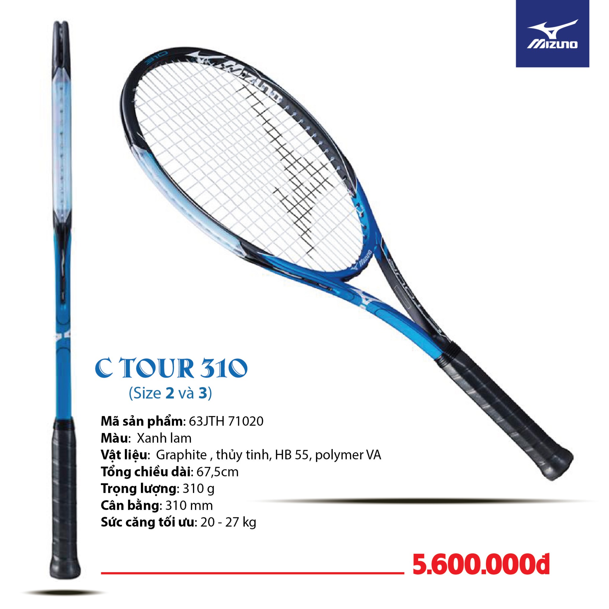V t Tennis C TOUR Mizuno Vi t Nam