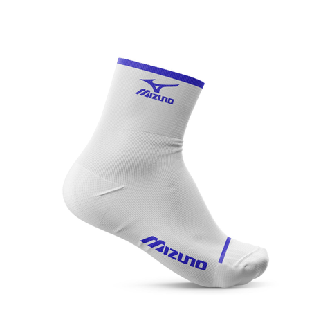 TẤT MIZUNO CỔ DÀI MÀU TRẮNG LOGO XANH