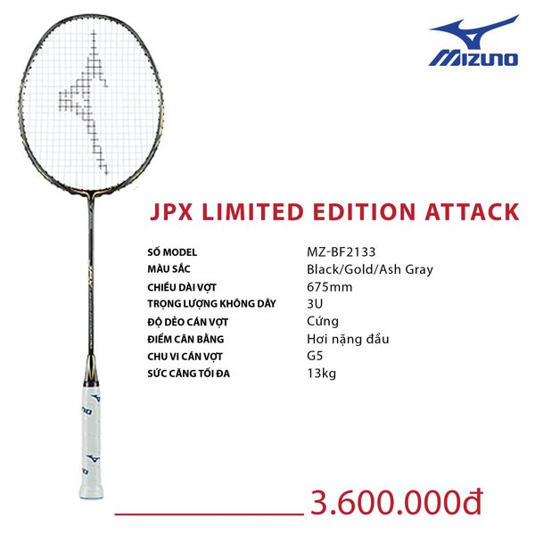 jpx limited edition racket